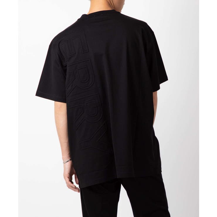 バーバリーBURBERRY8050731Tシャツメンズトップス半袖エンボスロゴコットンオーバーサイズロゴ刺繍カジュアルジャージーA1189プレゼントギフト贈り物誕生日記念お祝いブラックXSXL