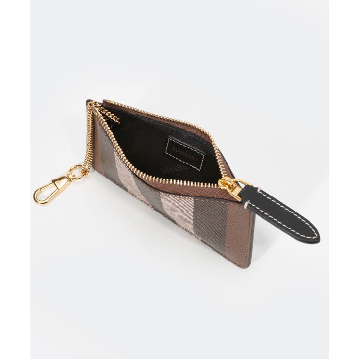 バーバリーBURBERRY8062693小銭入れLSKELBROOKGC9レディース財布エグザジェレイティッドチェックコインケースウィズストラップカードケースミニ財布プレゼントお祝い記念ビジネス通勤通学コンパクト無地ギフト誕生日ダークバーチブラウン
