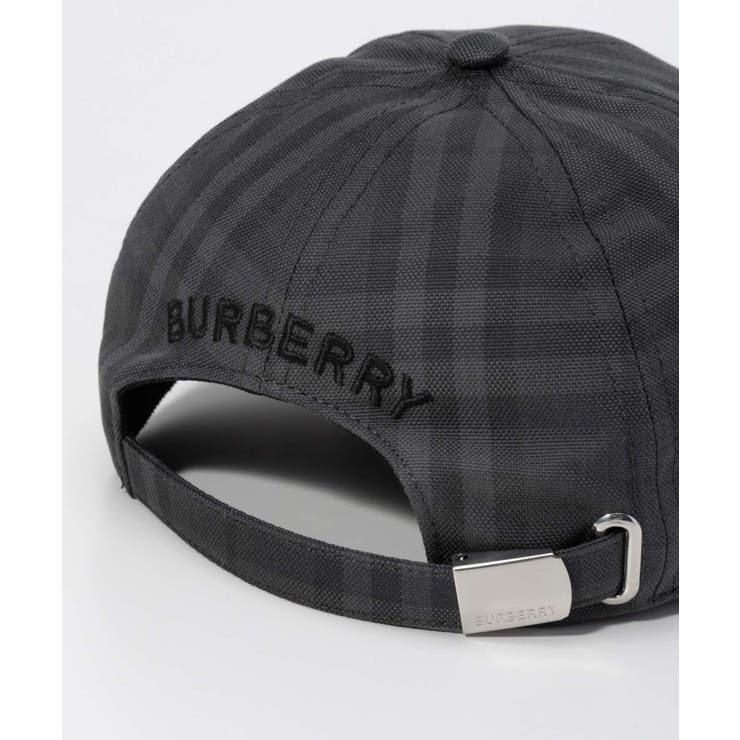 バーバリーBURBERRY8068038キャップMHVNTGCHKCLASSICBSBメンズレディースファッション小物帽子ヴィンテージチェックベースボールキャップコットンロゴチャコールグレーMLXL