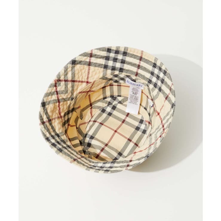 バーバリーBURBERRY80756578075650帽子CLASSICBUCKETレディースチェックコットンバケットハットアウトドアギフト贈り物シンプル記念お祝いアーカイブベージュストーンXSSMLXL