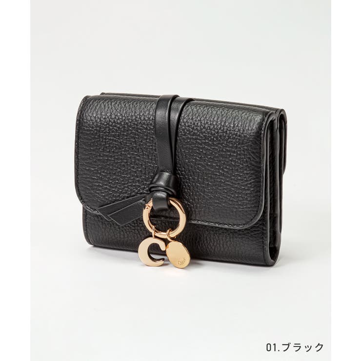 クロエChloeCHC21WP945F57三つ折り財布ALPHABETレディース財布ミニ財布アルファベットレザー本革小銭入れコンパクトウォレットシンプルSMALLTRIFOLDプレゼントお祝い記念コンパクト財布全3色