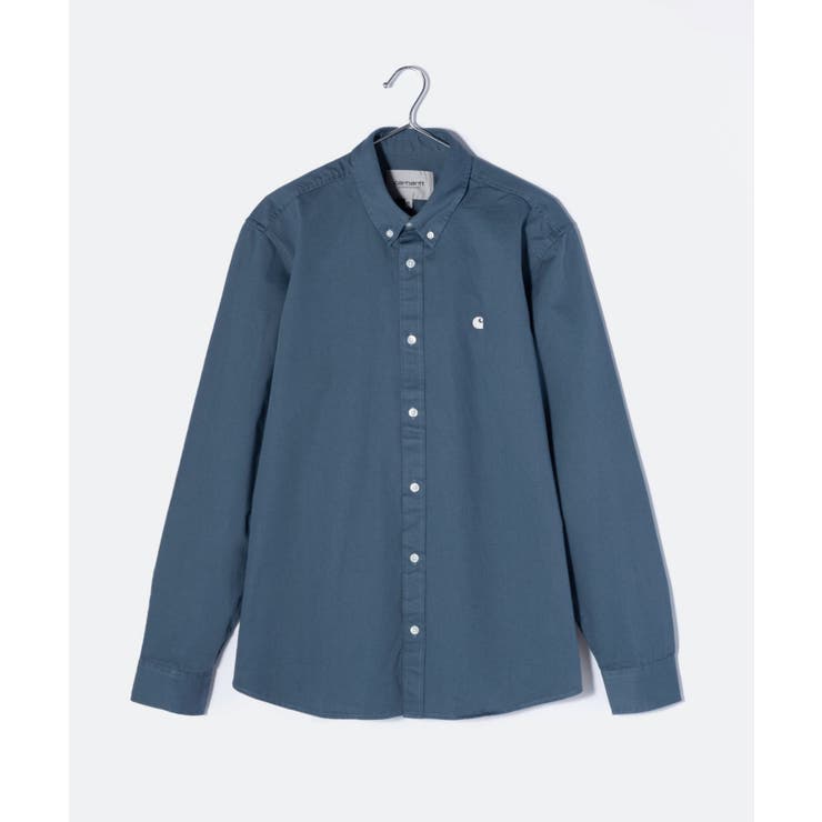 カーハートCarharttI023339シャツメンズトップス長袖ロングスリーブマディソンシャツコットン長袖シャツカジュアルLONGSLEEVEMADISONSHIRTシンプルギフトプレゼントWIPWORKINPROGRESS全3色XSSMLXL