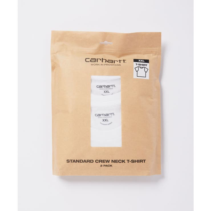 カーハートCarharttI029370Tシャツメンズトップス2枚セット半袖スタンダードクルーネックTシャツWIPSTANDARDCREWNECKT-SHIRTカジュアルシンプルコットンカットソー綿プレゼントギフトお出かけホワイトSMLXL