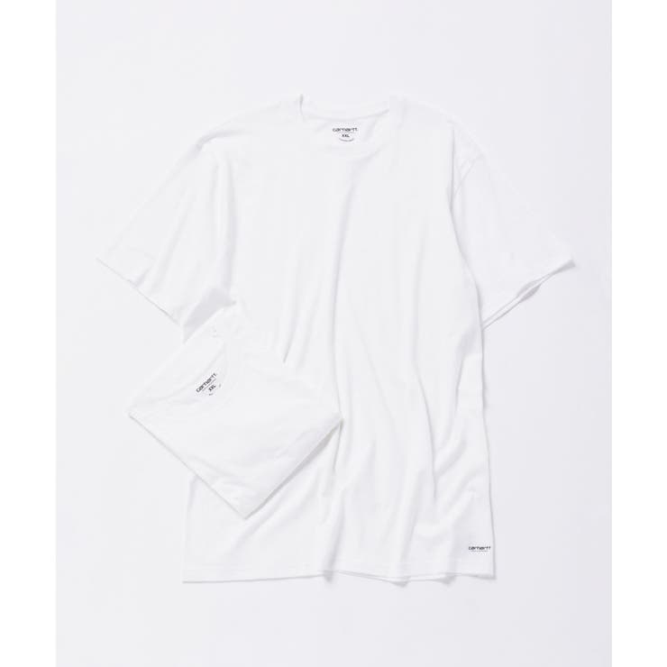カーハートCarharttI029370Tシャツメンズトップス2枚セット半袖スタンダードクルーネックTシャツWIPSTANDARDCREWNECKT-SHIRTカジュアルシンプルコットンカットソー綿プレゼントギフトお出かけホワイトSMLXL