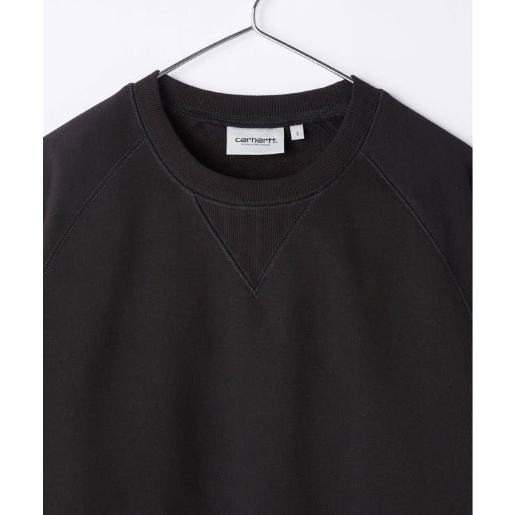 カーハートCarharttI026383スウェットメンズトップストレーナーチェイス長袖CHASESWEATSHIRTWIPクルーネックコットン綿カジュアル無地シンプルストリートXSSMLXLブラックネイビーグレーブラウンブルージュニパー