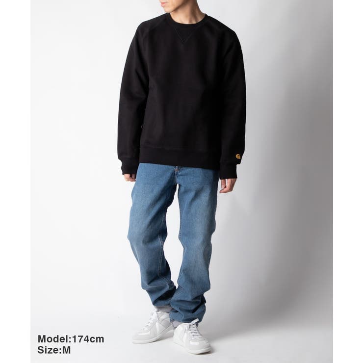 カーハートCarharttI026383スウェットメンズトップストレーナーチェイス長袖CHASESWEATSHIRTWIPクルーネックコットン綿カジュアル無地シンプルストリートXSSMLXLブラックネイビーグレーブラウンブルージュニパー