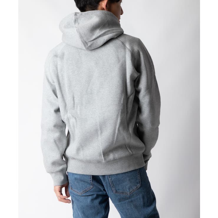 カーハートCarharttI026384スウェットメンズトップストレーナーチェイススウェットパーカー長袖HOODEDCHASESWEATSHIRTWIPフーデッドプルオーバーコットン綿カジュアル無地シンプルストリート保温厚手裏起毛XSSMLXLブラックネイビーグレー