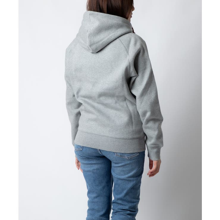 カーハートCarharttI026384スウェットメンズトップストレーナーチェイススウェットパーカー長袖HOODEDCHASESWEATSHIRTWIPフーデッドプルオーバーコットン綿カジュアル無地シンプルストリート保温厚手裏起毛XSSMLXLブラックネイビーグレー