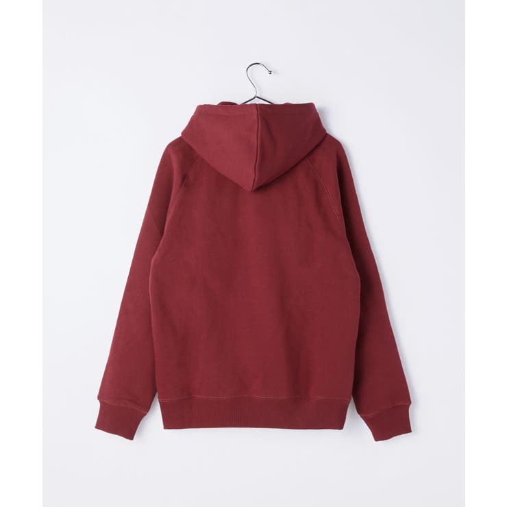 カーハートCarharttI026384スウェットメンズトップストレーナーチェイススウェットパーカー長袖HOODEDCHASESWEATSHIRTWIPフーデッドプルオーバーコットン綿カジュアル無地シンプルストリート保温厚手裏起毛XSSMLXLブラックネイビーグレー