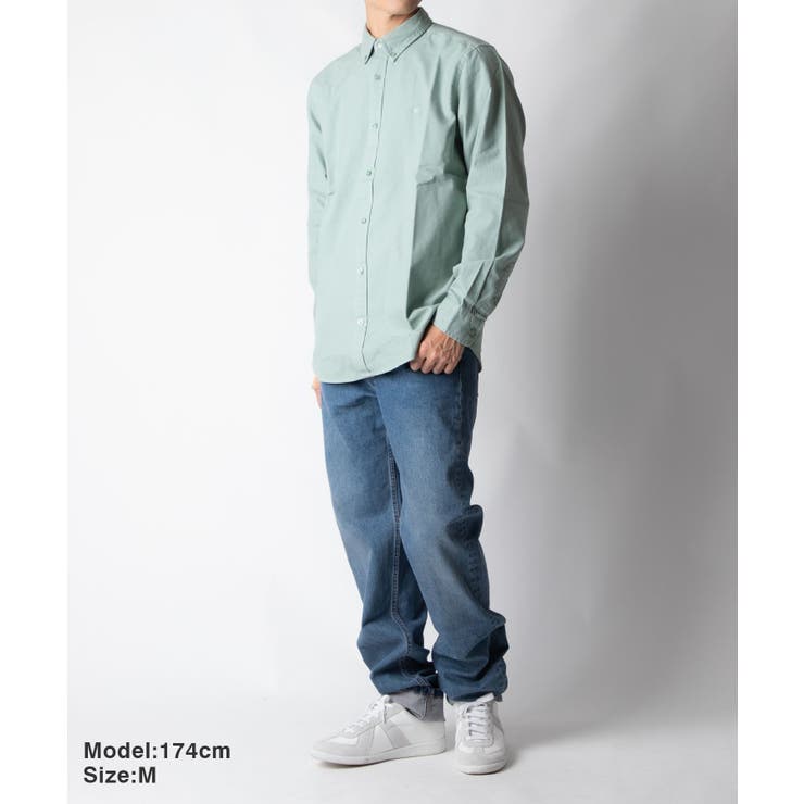 カーハートCarharttI030238シャツメンズトップス長袖ボルトンWIPL/SBOLTONSHIRTカジュアルシンプルCロゴコットン綿ロゴ刺?プレゼントギフト通勤通学XSSMLXLミスティセージマリンゴダークネイビー