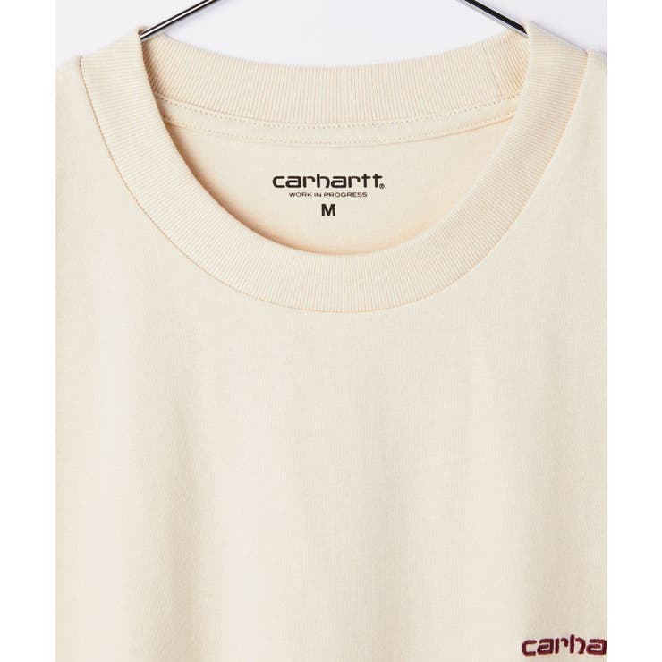 カーハートCarharttWIPI029956Tシャツメンズレディーストップス半袖ショートスリーブカジュアルストリートS/SAMERICANSCRIPTT-SHIRTシンプルカットソーワークコットンルーズフィットギフトお出かけ02XX89XX03ホワイトブラックXSSMLXLXXL