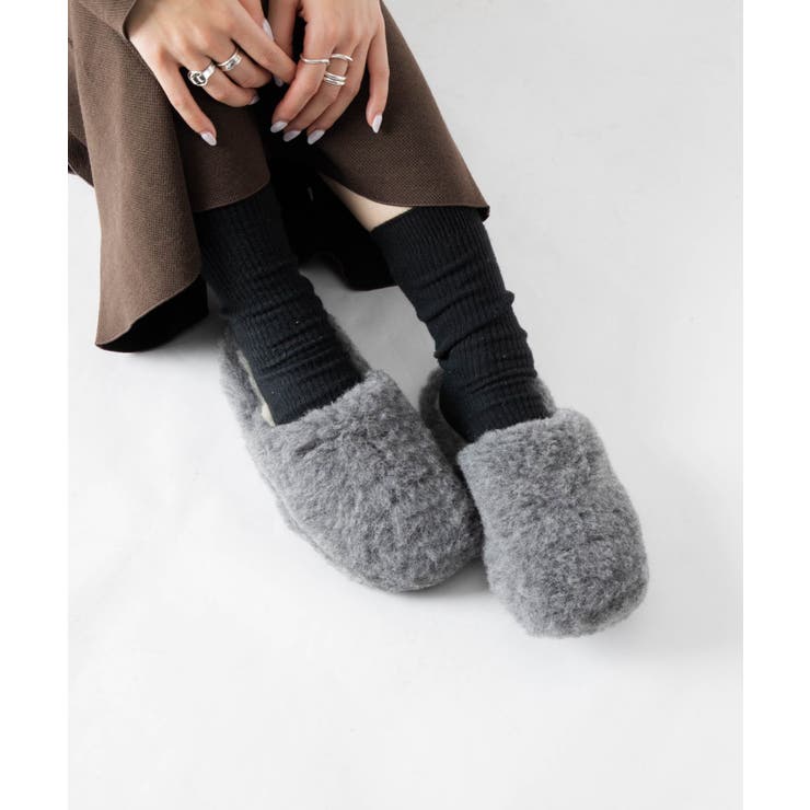 コールドブレーカーCOLDBREAKERBASICスリッパSlippersNoHeelレディースシューズウールベーシックルームシューズ室内履き暖かいボア冬用スリッパ防寒サンダルもこもこ秋冬厚底軽量あったか保温ベージュグラファイト23.0～27.0cm
