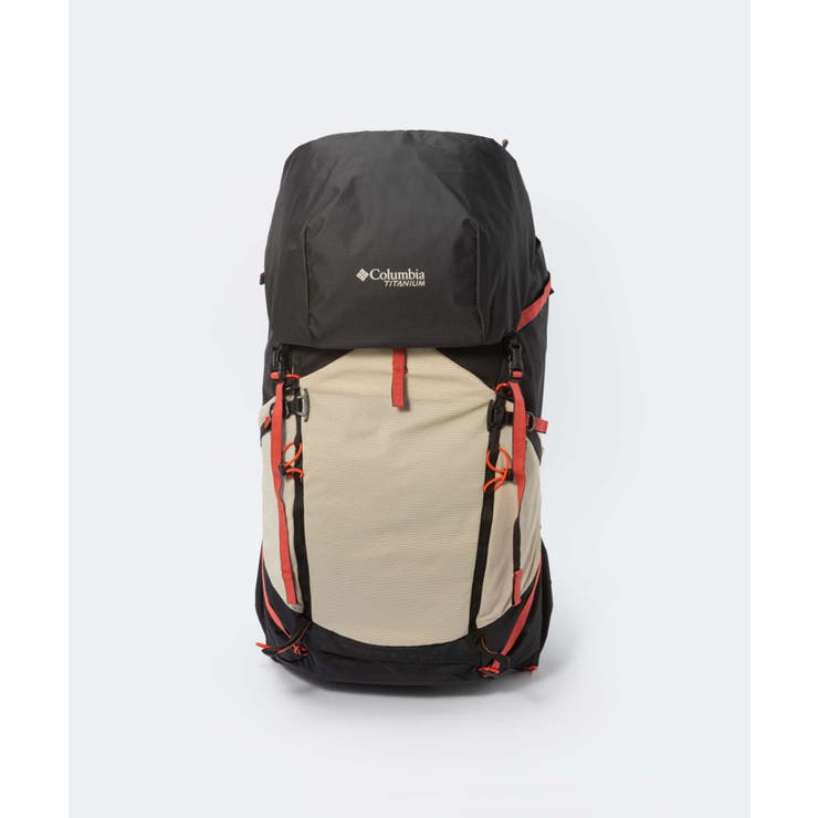 コロンビアColumbia1932591バックパックメンズレディースバッグリュックサックタイタンパスTitanPas48LBackpackお出かけカジュアル登山アウトドアハイキングキャンプ出張ギフトプレゼント記念ブラック×ベージュ48L