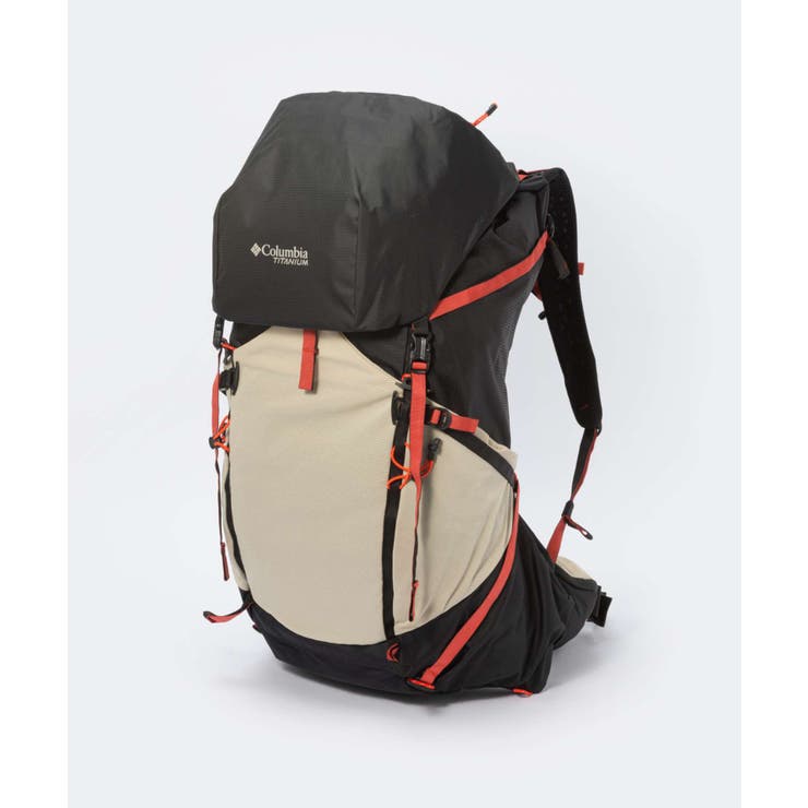 コロンビアColumbia1932591バックパックメンズレディースバッグリュックサックタイタンパスTitanPas48LBackpackお出かけカジュアル登山アウトドアハイキングキャンプ出張ギフトプレゼント記念ブラック×ベージュ48L