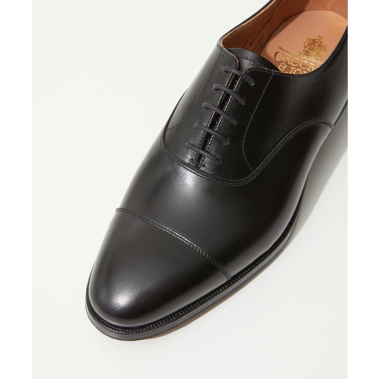 クロケットアンドジョーンズCROCKETT&JONES27742AC01L1ビジネスシューズCONNAUGHTメンズシューズコノートローファー本革革靴カジュアルビジネスレザーストレートチップレースアップ通勤通学プレゼントギフト紳士靴お祝いブラック24.5～28.0cm