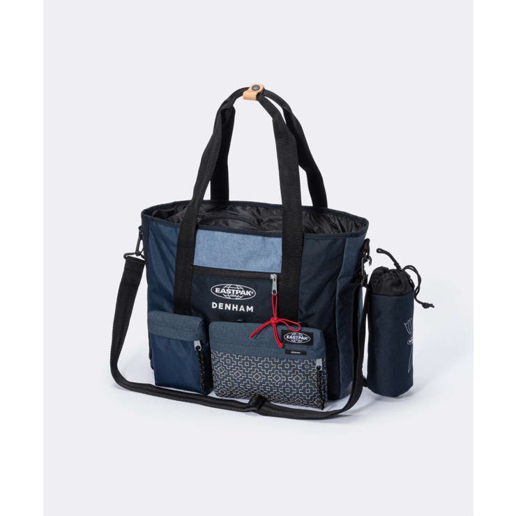 デンハムDENHAMEK0A5BDIトートバッグPaddedKerrメンズバッグEASTPACK×DENHAMショルダーバッグイーストパックコラボモデルPaddedKerrロゴカジュアルお出かけ通勤通学旅行サコッシュ2wayギフトプレゼント誕生日記念ネイビー22L
