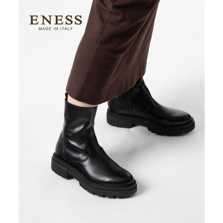 エネス ENESS インサイドジッパーアンクルブーツ | U-STREAM | 詳細画像1 