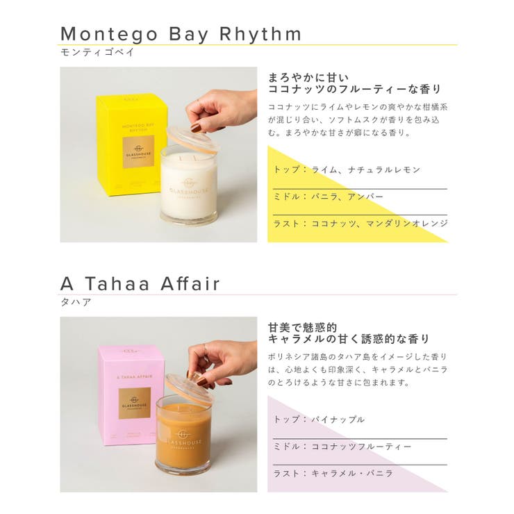 グラスハウス GLASSHOUSE アロマキャンドル[品番：TRDW0012428