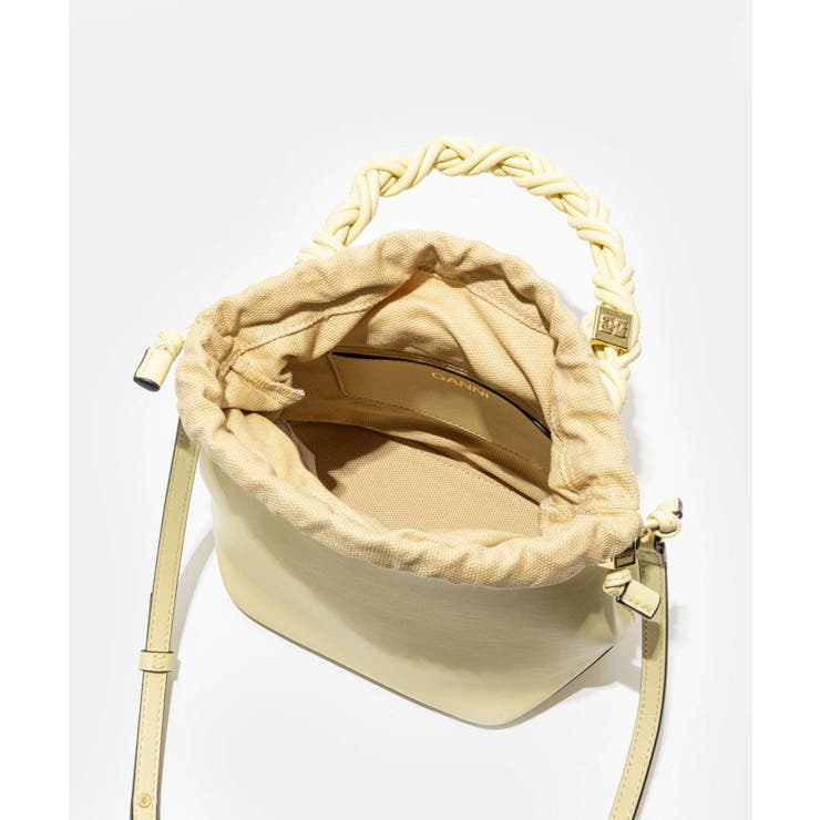 GANNI / ガニー イエロー パンツ ハイウエスト ポケット 【公式