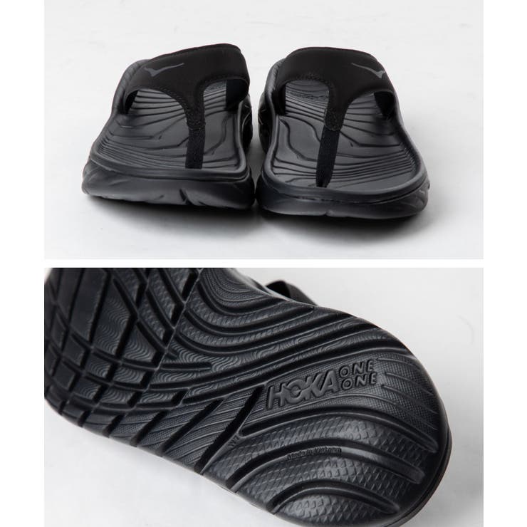 ホカオネオネHOKAONEONE1099675サンダルMORARECOVERYFLIPメンズシューズオラリカバリーフリップアウトドアスライドサンダルスポーツつっかけスリッパトレーニングブラック×ダークグルグレー/オンブレブルー×フィエスタ25～29cm