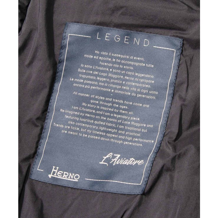 ヘルノHERNOPI010ULE19288ダウンジャケットメンズアウターブルゾンレジェンドMA－1型ビジネスカジュアルLEGENDボンバージャケット軽量防寒着ナイロン秋冬シンプル全3色44～52