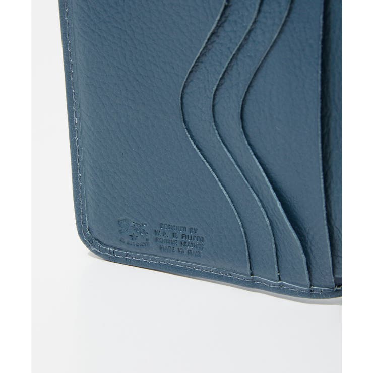 イルビゾンテILBISONTESMW067PV0001二つ折り財布MediumWalletClassicメンズレディース財布ミディアム小銭入れウォレットシンプルレザー本革ロゴ折りたたみ財布プレゼントお祝い記念コンパクト無地ネイビーアイリス