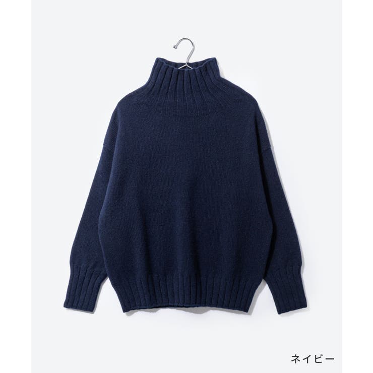 【正規品】アイランドタイドISLANDTIDESEY18334ニットレディーストップス長袖タートルネックプルオーバーラムズウールリブ編みタートルニット秋冬全6色3436