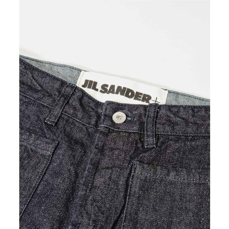 ジルサンダープラスJILSANDER+JPPU663167WU246700Wショートパンツレディースボトムスロゴパッチデニムバミューダパンツコットンカジュアルハーフパンツ405242526インチネイビー