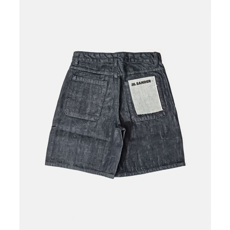 ジルサンダープラスJILSANDER+JPPU663167WU246700Wショートパンツレディースボトムスロゴパッチデニムバミューダパンツコットンカジュアルハーフパンツ405242526インチネイビー