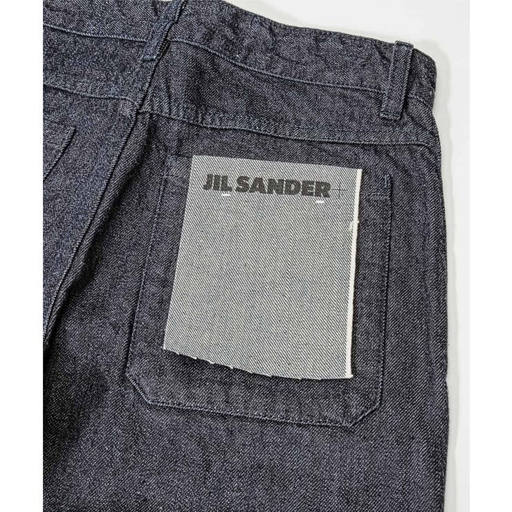 ジルサンダープラスJILSANDER+JPPU663167WU246700Wショートパンツレディースボトムスロゴパッチデニムバミューダパンツコットンカジュアルハーフパンツ405242526インチネイビー
