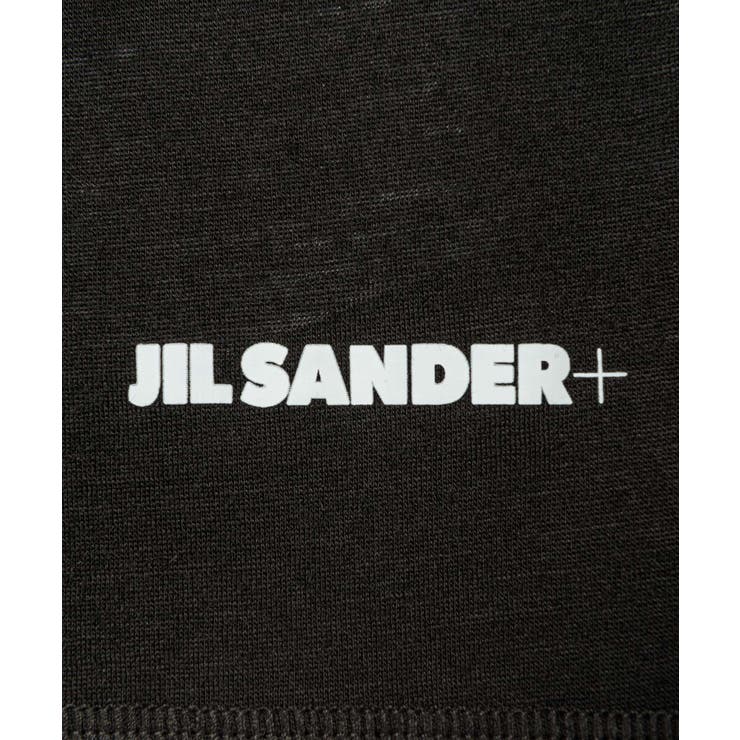 ジルサンダープラスJILSANDER+J40GC0022J70021Tシャツレディーストップス長袖ロングTシャツクルーネックカットソーテクニカルウールロンTロゴ大きいサイズありブラックナチュラルXSSMLXL
