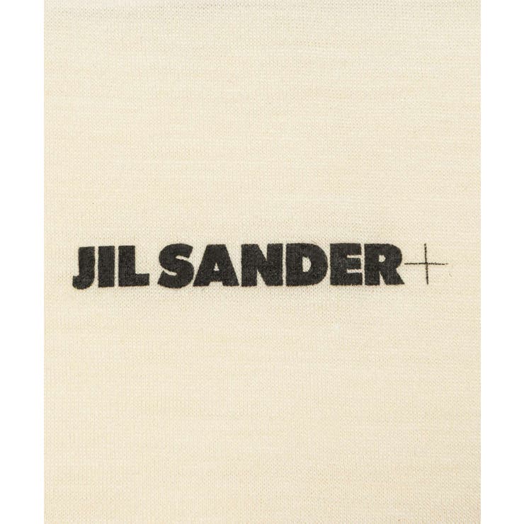 ジルサンダープラスJILSANDER+J40GC0022J70021Tシャツレディーストップス長袖ロングTシャツクルーネックカットソーテクニカルウールロンTロゴ大きいサイズありブラックナチュラルXSSMLXL