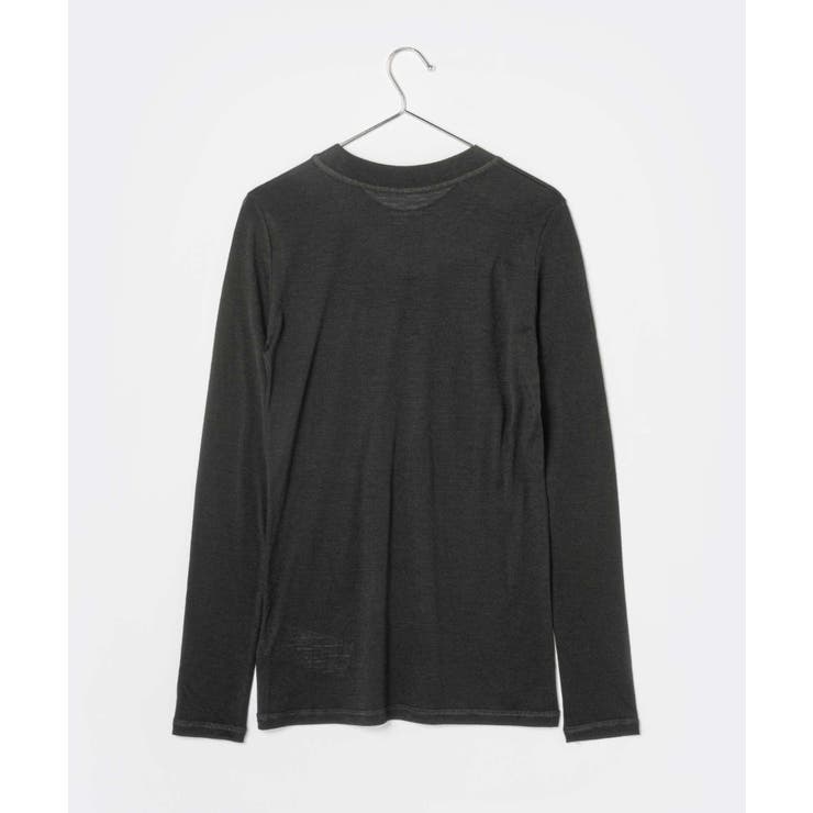 ジルサンダープラスJILSANDER+J40GC0022J70021Tシャツレディーストップス長袖ロングTシャツクルーネックカットソーテクニカルウールロンTロゴ大きいサイズありブラックナチュラルXSSMLXL