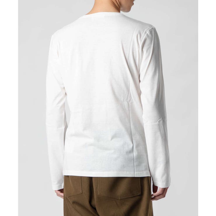 ジルサンダープラスJILSANDER+J47GC0013J45031Tシャツメンズトップス長袖ストリートスタイルロングスリーブUネック無地ロンTロゴカジュアル秋冬プレゼントギフトブラックホワイトSML