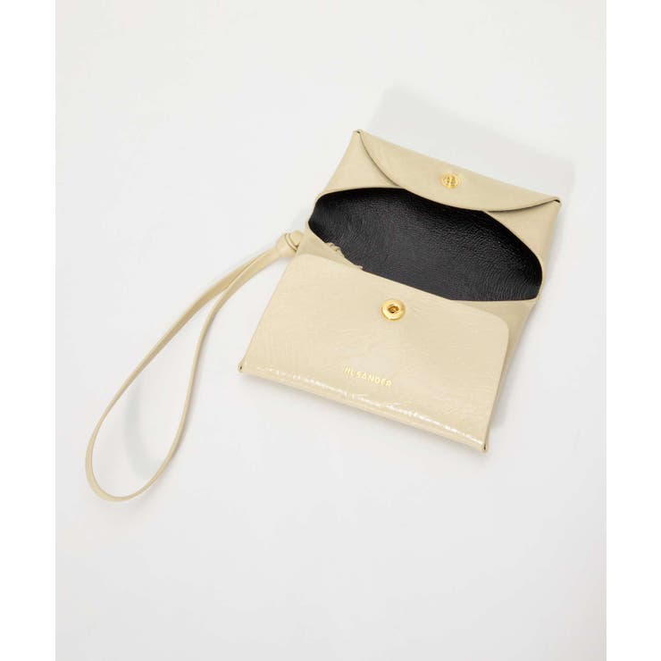 ジルサンダーJILSANDERJ08VL0015P6267小銭入れレディース財布コインケースミニ財布レザーコンパクトウォレットロゴ入りプレゼントギフト贈り物シンプル誕生日記念お祝いFOLDEDCOINPURSEW/LACEクリームオーバジーン