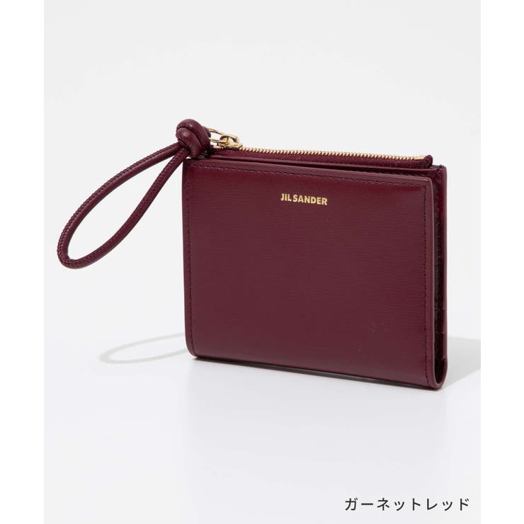 ジルサンダーJILSANDERJ07UI0016P4841二つ折り財布レディース財布ミニ財布レザーロゴ入り小銭入れコンパクトウォレットプレゼントギフト贈り物シンプル誕生日記念お祝いブラックブラウン