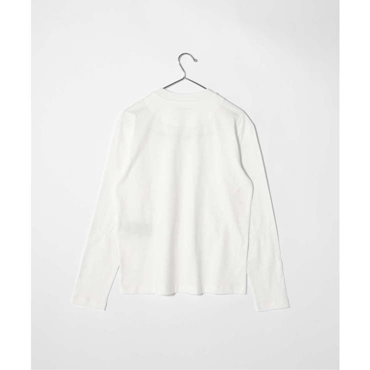 ジルサンダープラスJILSANDER+J40GC0002J45048Tシャツレディーストップス長袖ロングTシャツクルーネックカットソーコットンロンTロゴラベル大きいサイズありブラックホワイトXSSMLXL