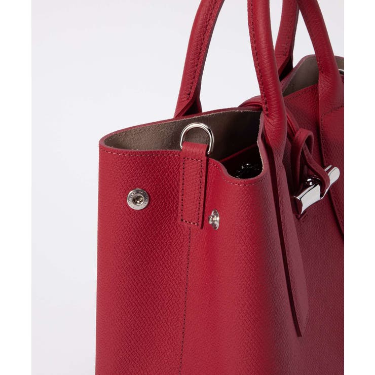 ロンシャンLONGCHAMP10058HPNハンドバッグレディースバッグロッソロゾショルダーバッグ2way手提げレザーお出かけ通勤旅行軽量ROSEAUTOPHANDLEBAGM鞄レッド
