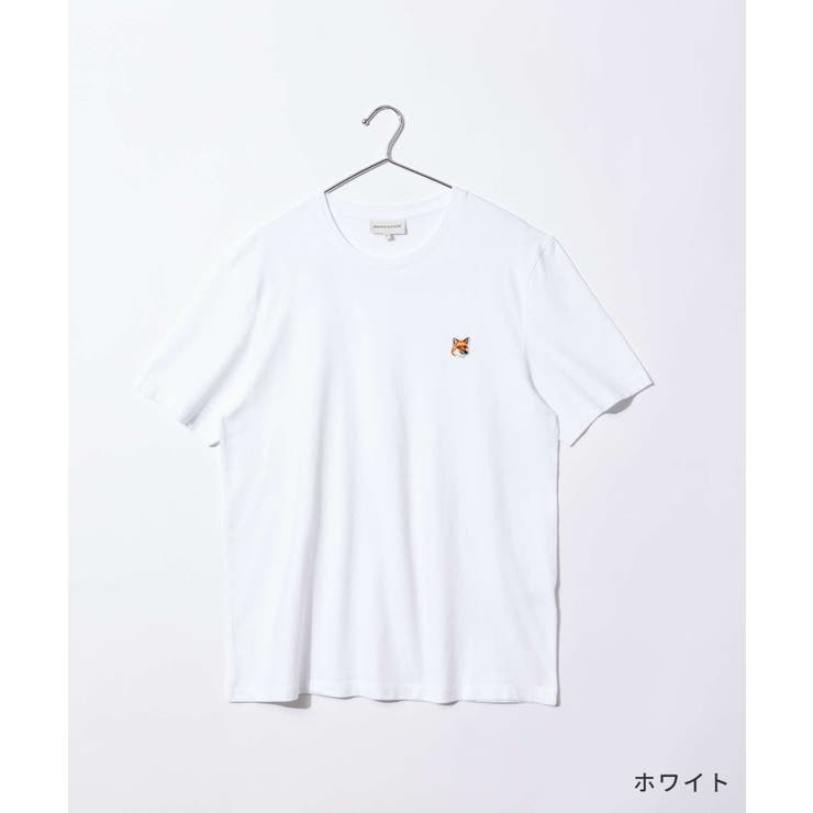メゾンキツネMAISONKITSUNELM00104KJ0008TシャツFOXHEADPATCHREGULARTEESHIRTメンズトップス半袖フォックスヘッドパッチレギュラークルーネックコットン春夏シンプルカジュアル綿ストリートティールグレーSML