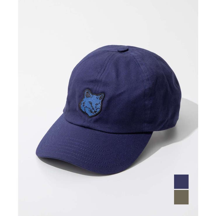 商品画像：BOLD FOX HEAD LEATHER PATCH 6P CAP（キャップ）｜Maison 4