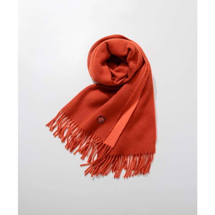 メゾンキツネMAISONKITSUNELM06201WA0018スカーフFOXHEADPATCHSCARFメンズフォックスヘッドパッチマフラーウールおしゃれプレゼントギフト贈り物シンプル誕生日記念お祝い秋冬防寒
