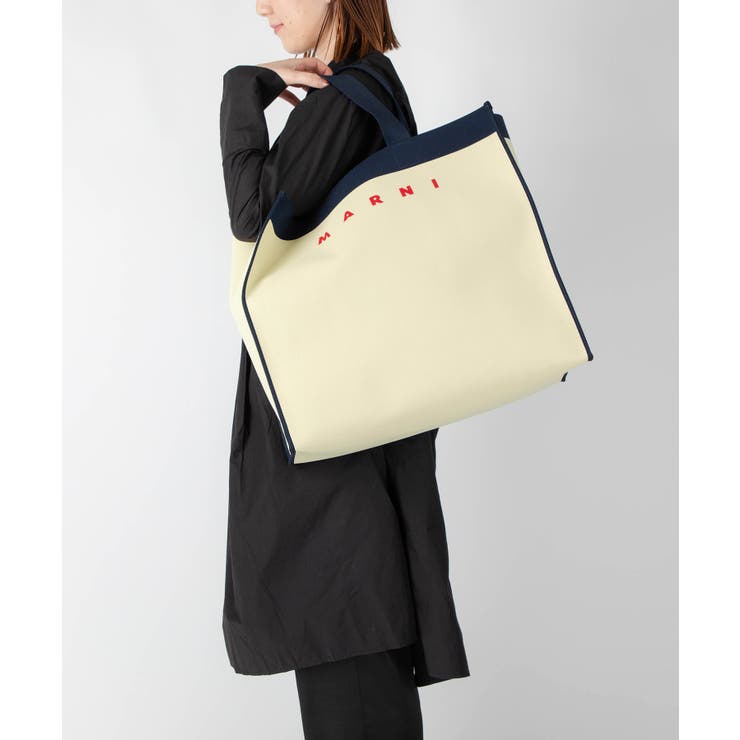 MARNI マルニ トートバッグ サイドジップ マルチポケット レザー