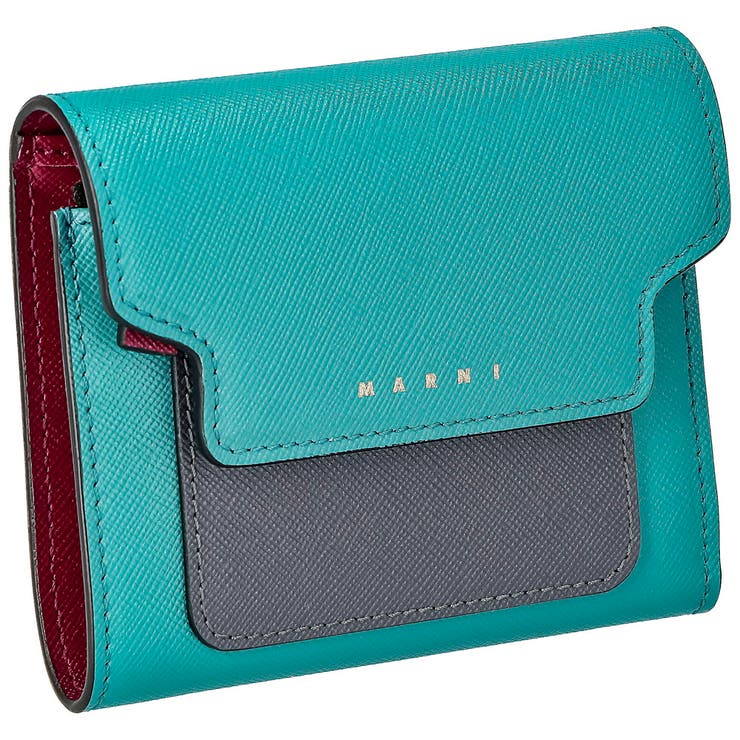 マルニMARNIPFMO0052U1-LV520二つ折り財布レディース財布ミニ財布小銭入れシンプル小物プレゼントお祝い記念コンパクト財布無地クリスマスお正月全3色