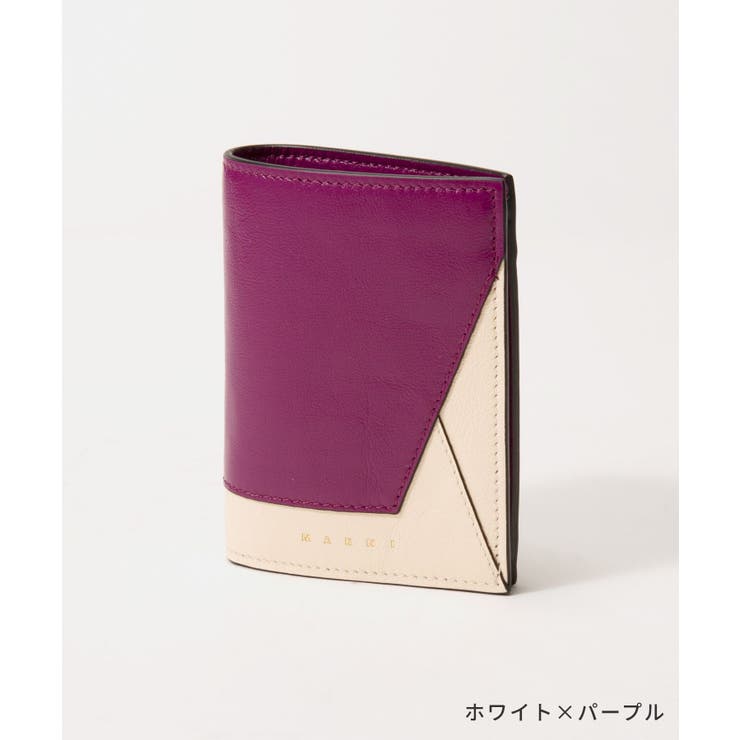 マルニMARNIPFMO0055U2P2644二つ折り財布Billfoldレディース財布レザービルフォールドミニ財布小銭入れウォレットコンパクトバイカラー折り畳みプレゼントギフト贈り物シンプル誕生日記念お祝い【2022SS】全4色