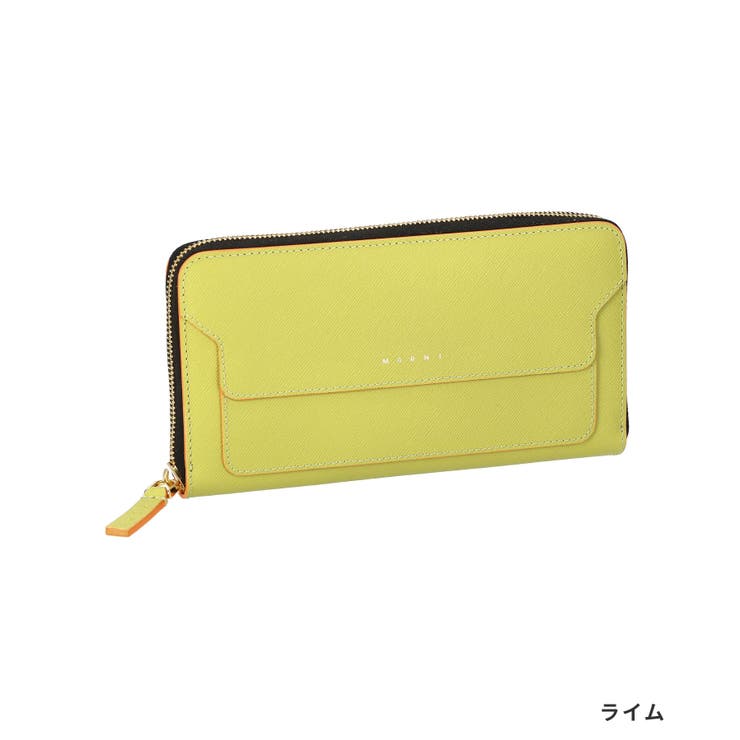 マルニMARNIPFMOE11U07LV520長財布レディース財布ロングウォレットレザー本革ロゴプレゼントブランドおしゃれギフト誕生日シンプルお祝い記念ラウンドファスナー全5色