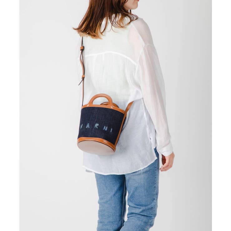 MARNI マルニスモールバケットバッグショルダーバッグデニム