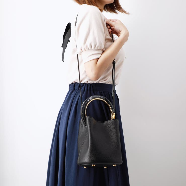 マルニ　MARNI ショルダーバッグ　バケツ型 楽天市場】マルニ MARNI かごバッグ ハンドバッグ ショルダーバッグ