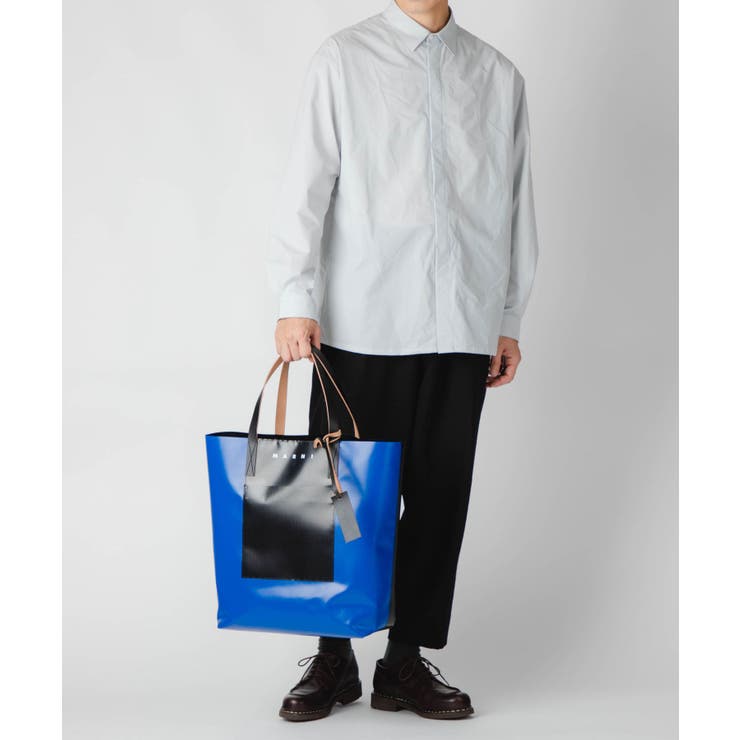 マルニMARNISHMQ0044A0P3572トートバッグTRIBECASHOPPINGBAGメンズレディースバッグトライベッカショッピングバッグ手提げ肩掛けお出かけカジュアルロゴおしゃれバイカラープレゼントギフト大容量A4収納記念お祝い【2022SS】全3色