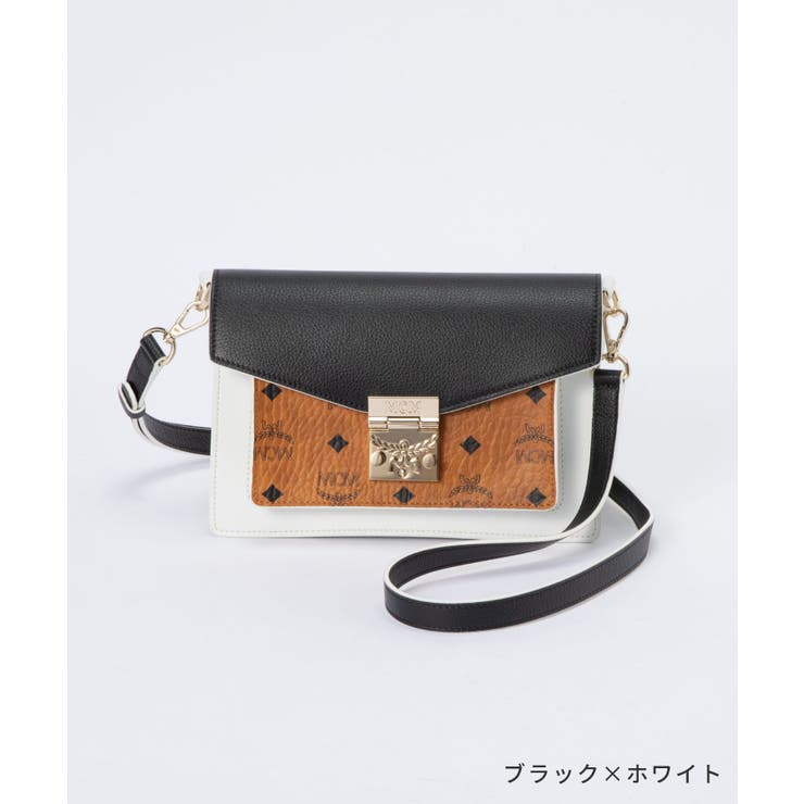 お礼や感謝伝えるプチギフト MCM 茶色 2点ホワイト/ブラック バッグ レザー バッグ