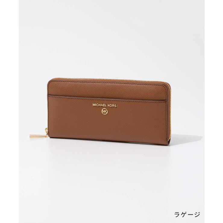 マイケルコースMICHAELKORS34H1GT9E8L長財布POCKETZACONTNTLレディース財布レザーロングウォレットロゴラウンドファスナープレゼントおしゃれギフトお祝い記念ラゲージブラック
